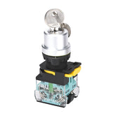 Rotary Selector Switch 2-Gear with Key Latching 1 Normally-Open